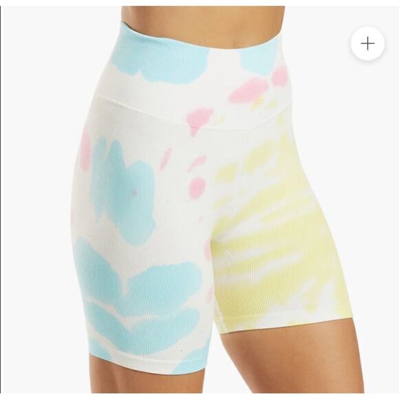 Spiritual Gangster X Revolve Biker Shorts in sunburst tie dye size XS/S - Picture 1 of 6